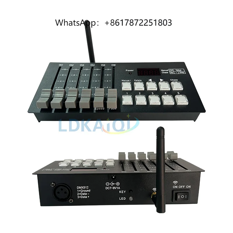 Беспроводная батарея Dmx Mini Console 30-канальный DJ-контроллер