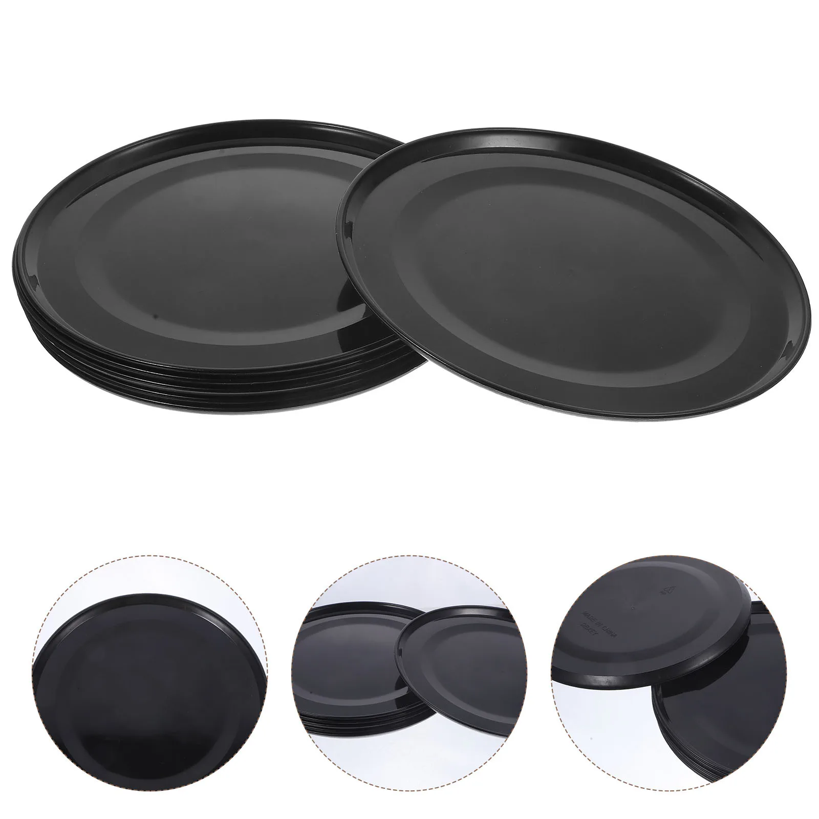 

6pcs Plant Saucer Round Thick Plastic Flower Pot Tray For Indoor Outdoor Use Drip Water Catcher Drainage Tray Garden Humidity