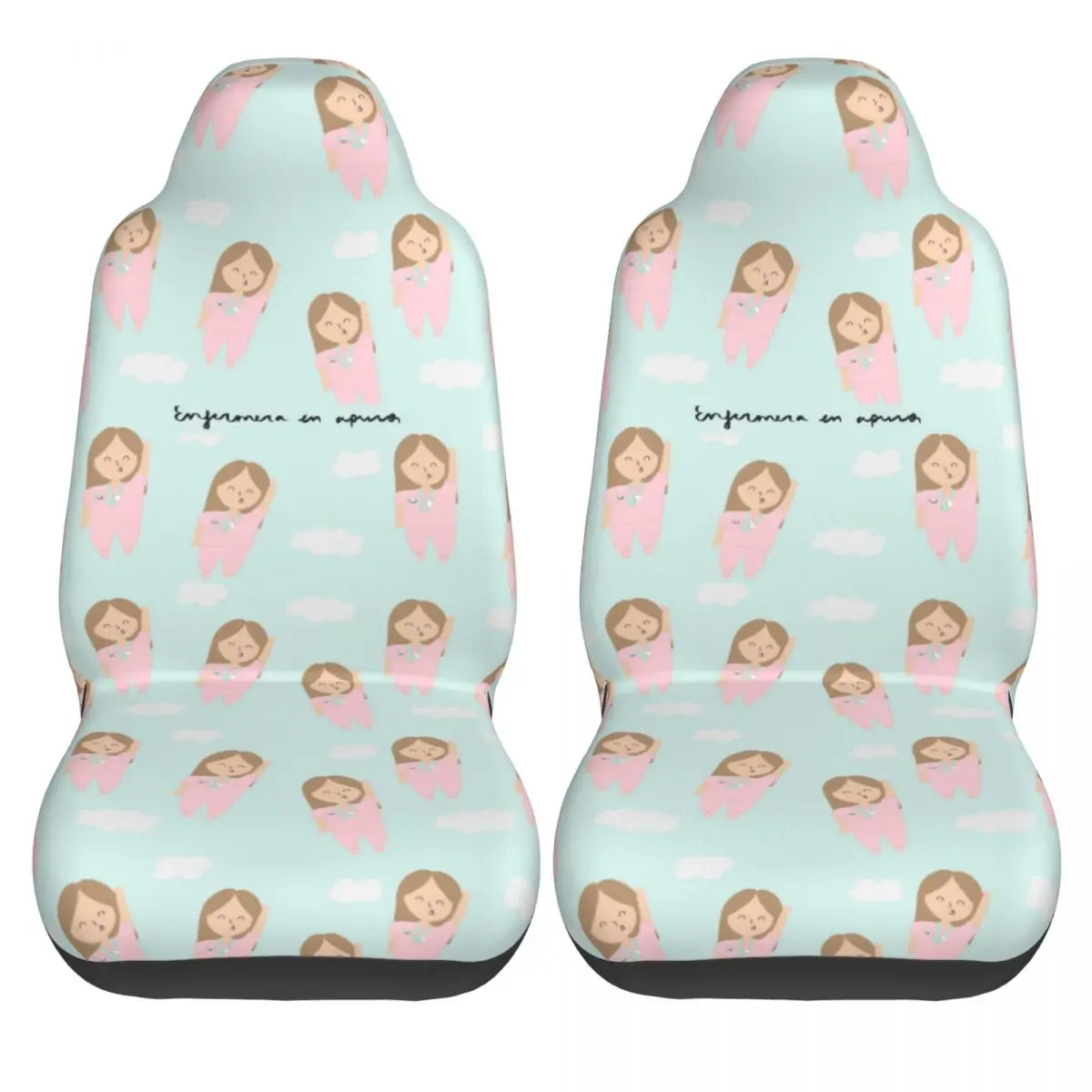 Enfermera En Apuros Nurse Pattern Universal Car Seat Cover Four Seasons AUTOYOUTH Auto Seat Cover Polyester Hunting