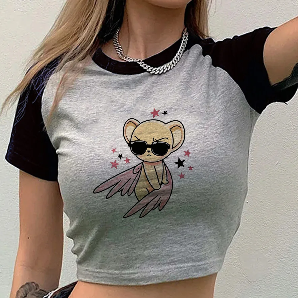Cardcaptor Sakura crop top female cheap funny summer gyaru scene  top tees dollette summer scene  cutecore grunge