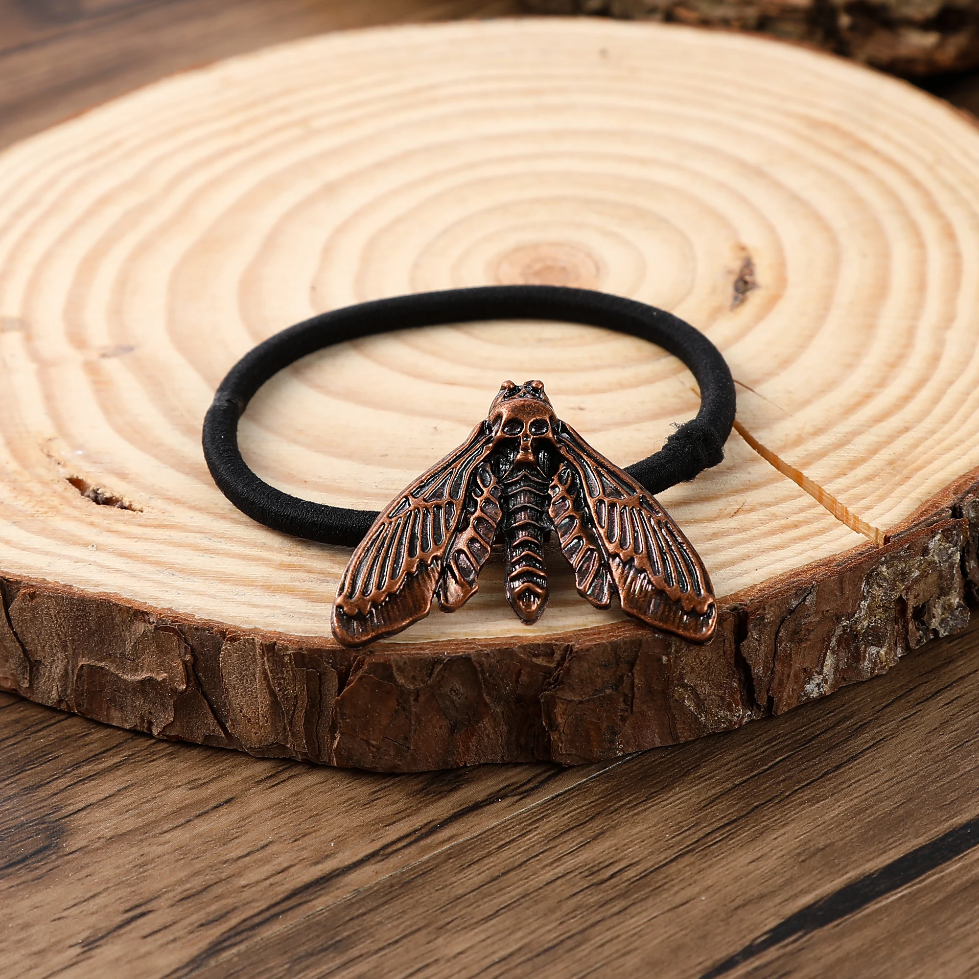 Retro Death Skull Moth Elastic Headband Retro Colorful Hair Accessories Women's Party Accessories Valentine's Day Mother's Day Birthday Gift