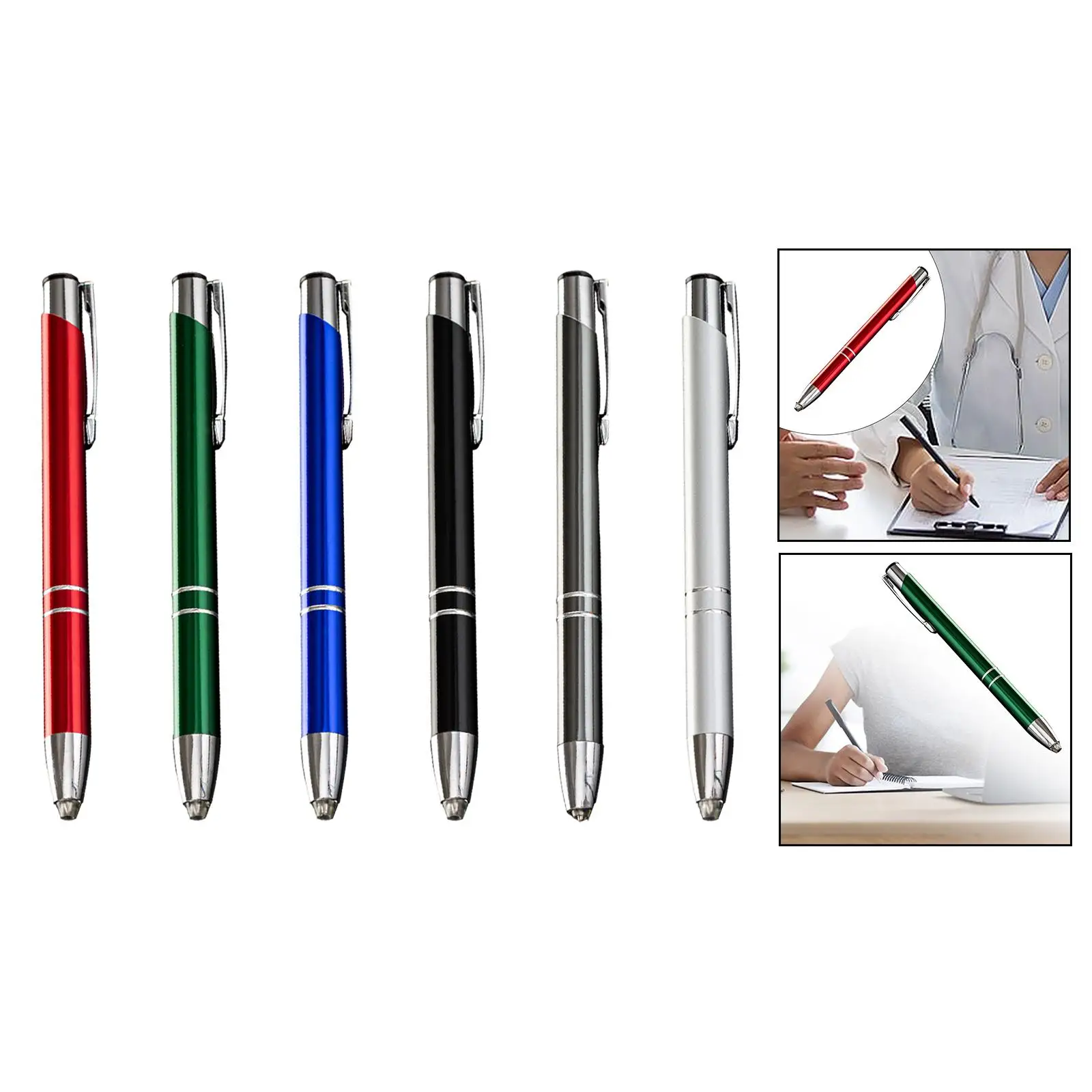

Ballpoint Pen Metal Light up Pen Comfortable Grip Writing Pen Ball Point Pen for Journaling School Business Note Taking Students
