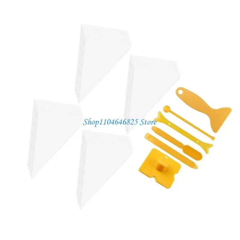 معدات أكياس الجص ذات طرف الثقب 26 قطعة لتطبيقات الطوب والبلاط السلس #4