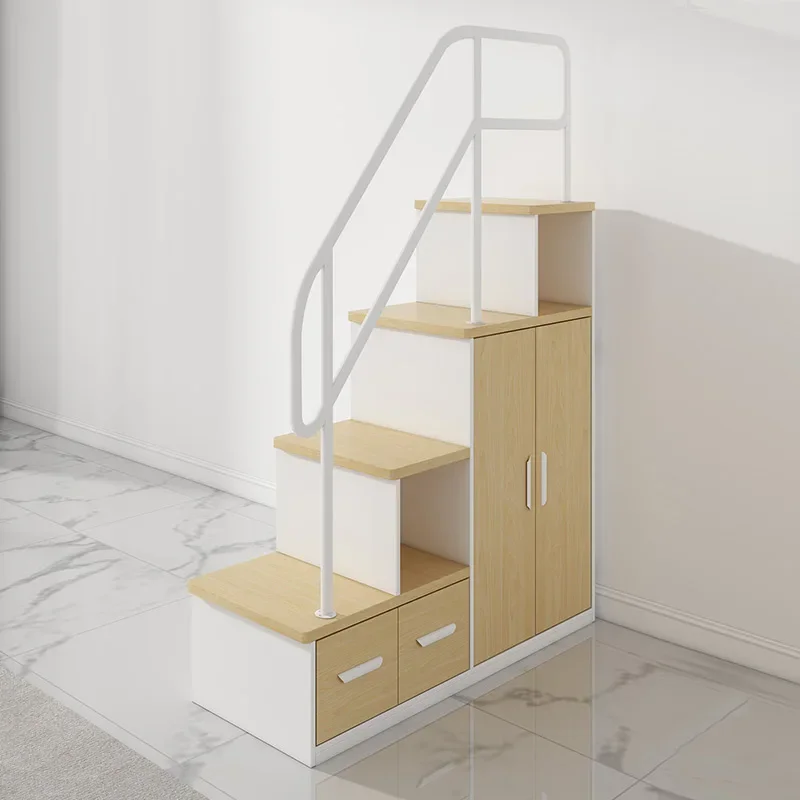 Bunk bed up and down high and low bed matching armrest wardrobe type ladder cabinet drawer flip storage floor ladder