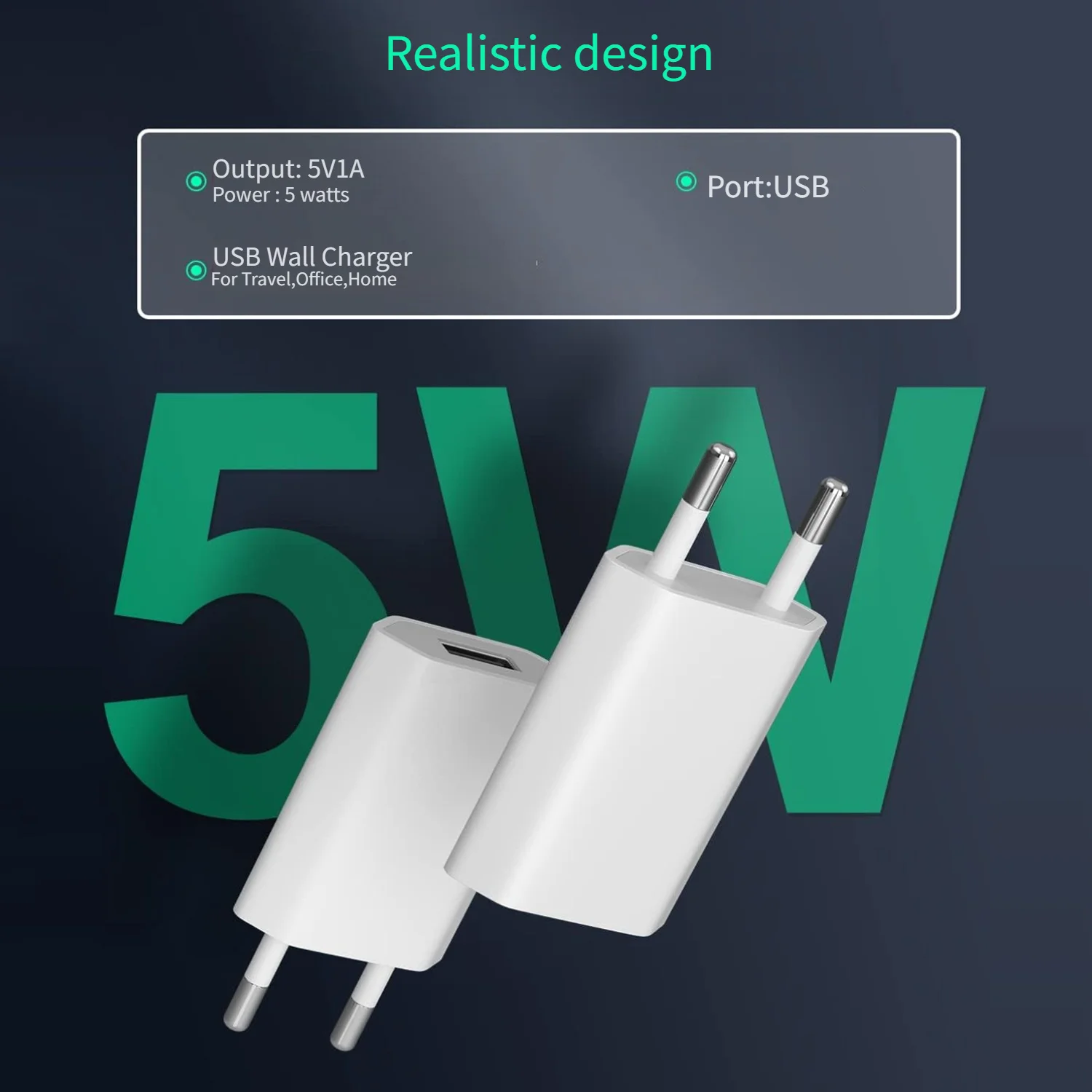 1-5 قطعة العالمي 5 فولت 1A الاتحاد الأوروبي التوصيل USB جدار شاحن الهاتف آيفون سامسونج Xiaomi Redmi جوجل هواوي شاحن محول الطاقة #6