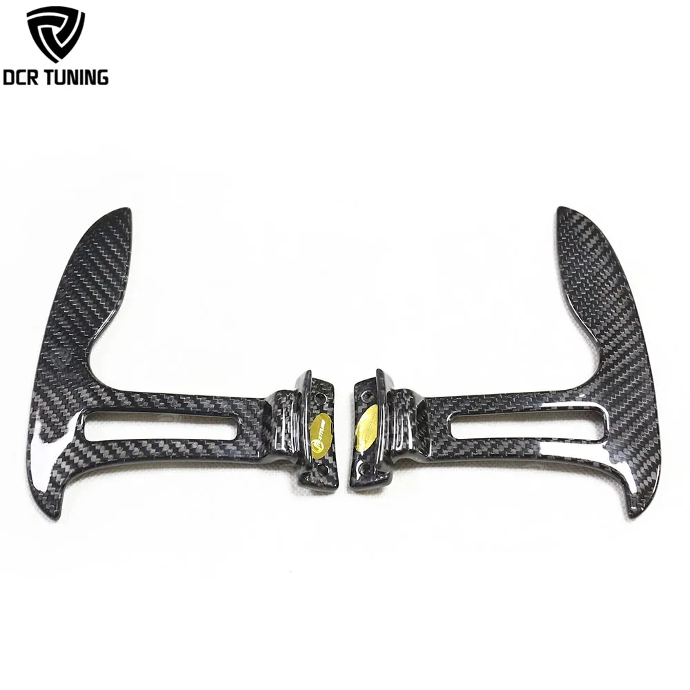 For Maserati Quattroporte VI Ghibli Levante Dry Carbon Fiber Internal Shift Paddles Steering wheel trim Interior pieces