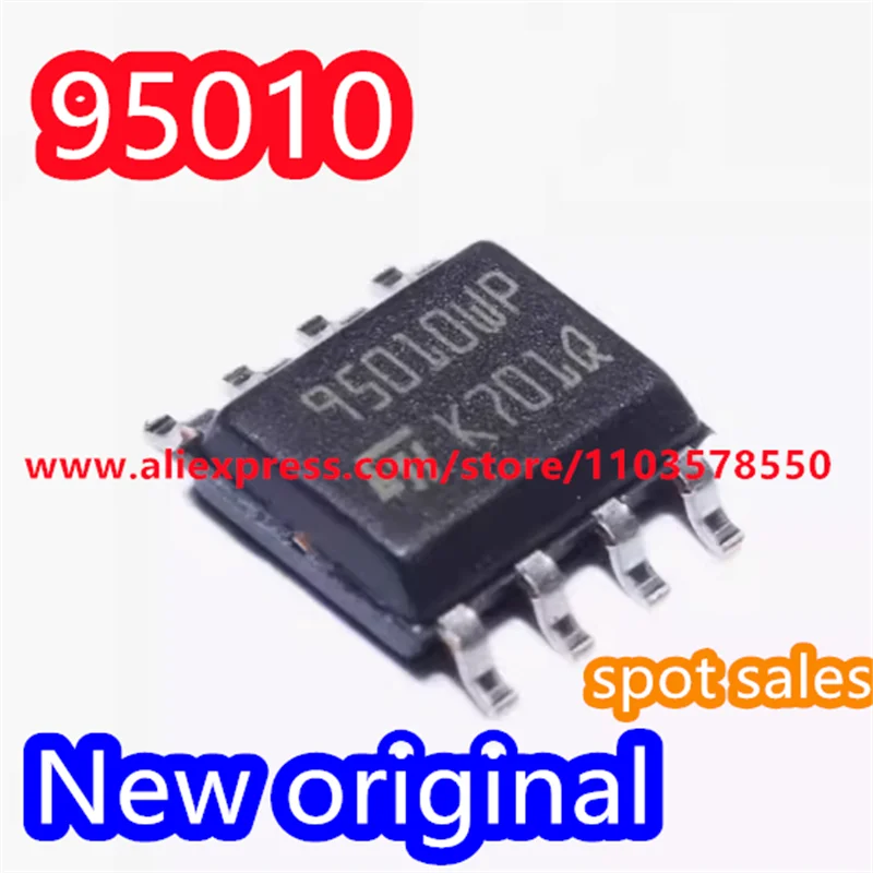 (10 PZ) Chip di memoria EEPROM seriale 95010 95020 95040 95080 95128 95160 95256 95320 95512 95640 SMT SOP8 nuovo di zecca originale
