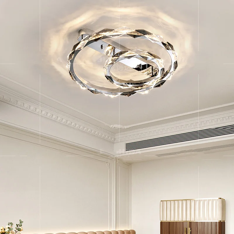 Italian Luxury Crystal LED Ceiling Lamps Living Room Restaurant Bedroom Apartment Staircase High-end Chandelier Home Decor Light view 3