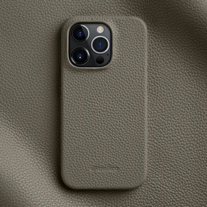 7 Color Melkco Real Premium Genuine Leather Mobile Phone Case Back Snap Cover For iPhone 14 15 Pro Max iPhone15 Natural Cowhide