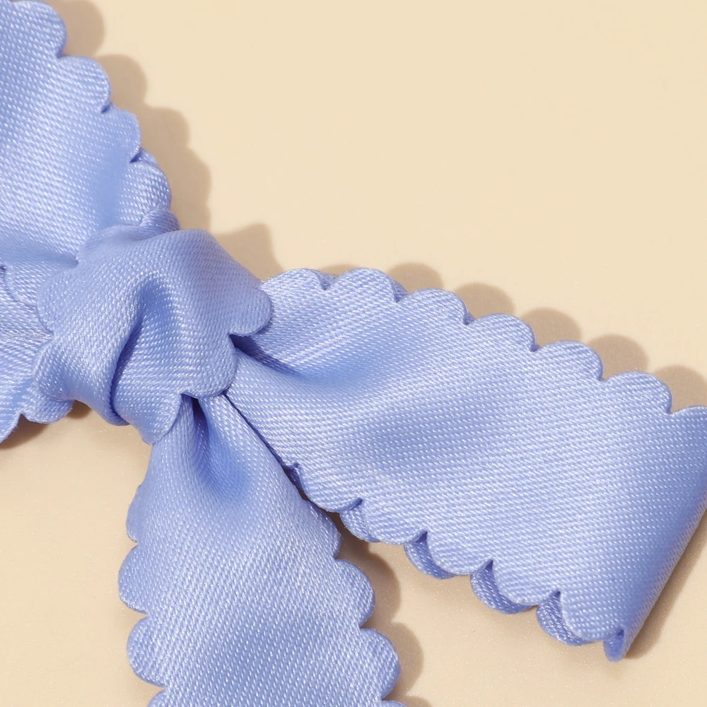 1Pcs/Set New Solid Ribbon Bowknot Hair Clips For Baby Girls Handmade Cute Bows Hairpin Barrettes Headwear Kids Hair Accessories