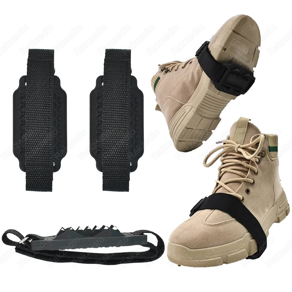 14-Teeth Crampons for Shoes Anti-Slip Ice Grippers for Winter Boots With Strap Hiking Mountaineering Climbing Ice Snow Shoe Grip