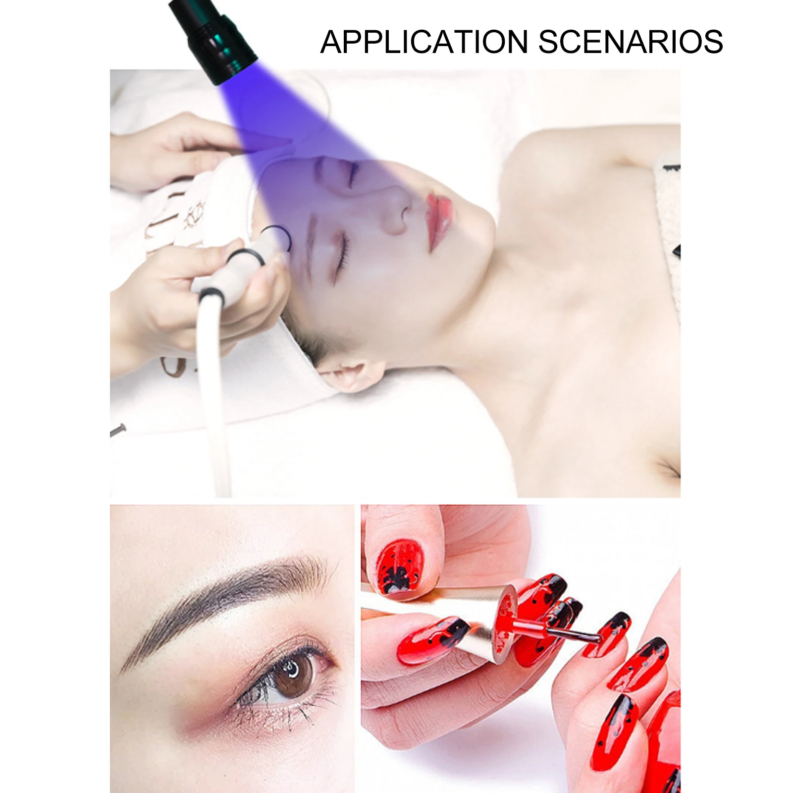Light Gooseneck UV Lamp Table Clamp UV Lamp 10W Portable Fast Curing Flexible Nail Dryer with Gooseneck Clamp UV LED Desk Light