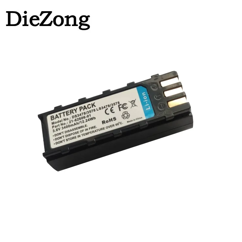 High quality 3400mAh 3.6V SL-SY3578 Li-Ion Battery for Symbol DS3478 DS3578 LS3478 LS3578 Data Collector Compatible 21-62606-01