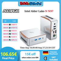 ACEMAGIC Mini PC E2 Mini Computer Alder Lake-N97 16GB DDR4 512GB M.2 SSD Windows 11 Pro Micro Desktop Computer Mini Desktop PC
