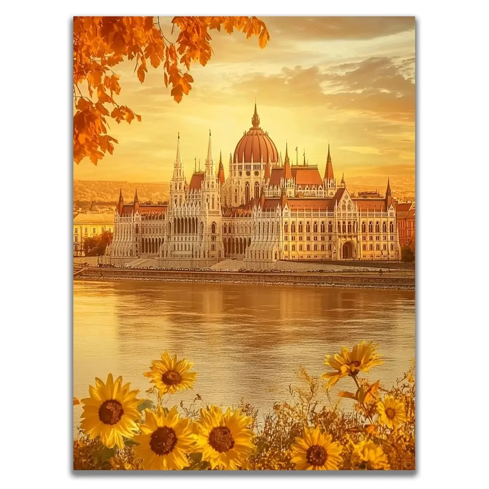

The Palace Landscape Sunflowers 500/1000/1200/2000 PCS Jigsaw Puzzles Family Activity Games for Gameroom Bedroom Home Decor
