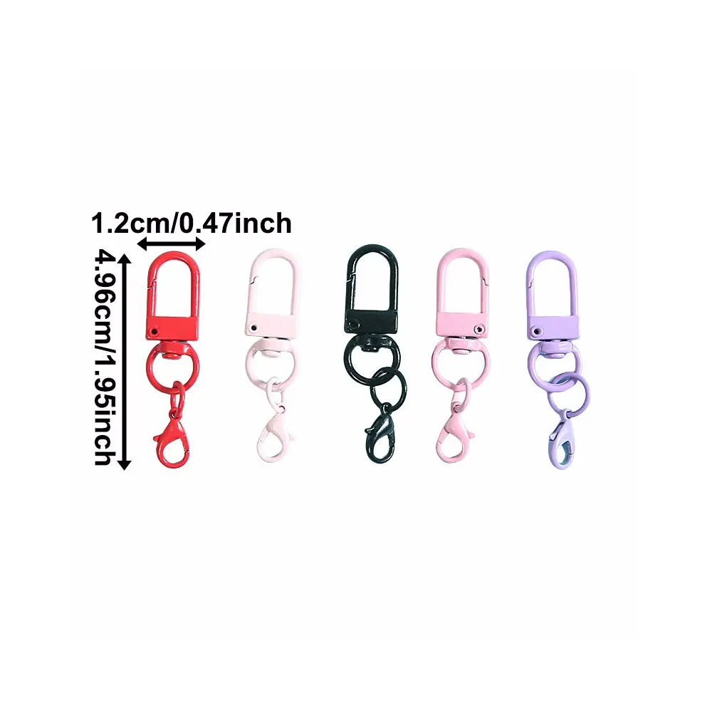5/10/20 piezas llavero con gancho de hebilla de langosta multicolor, accesorios para hacer joyas DIY, Navidad, Día de San Valentín, regalos de Acción de Gracias