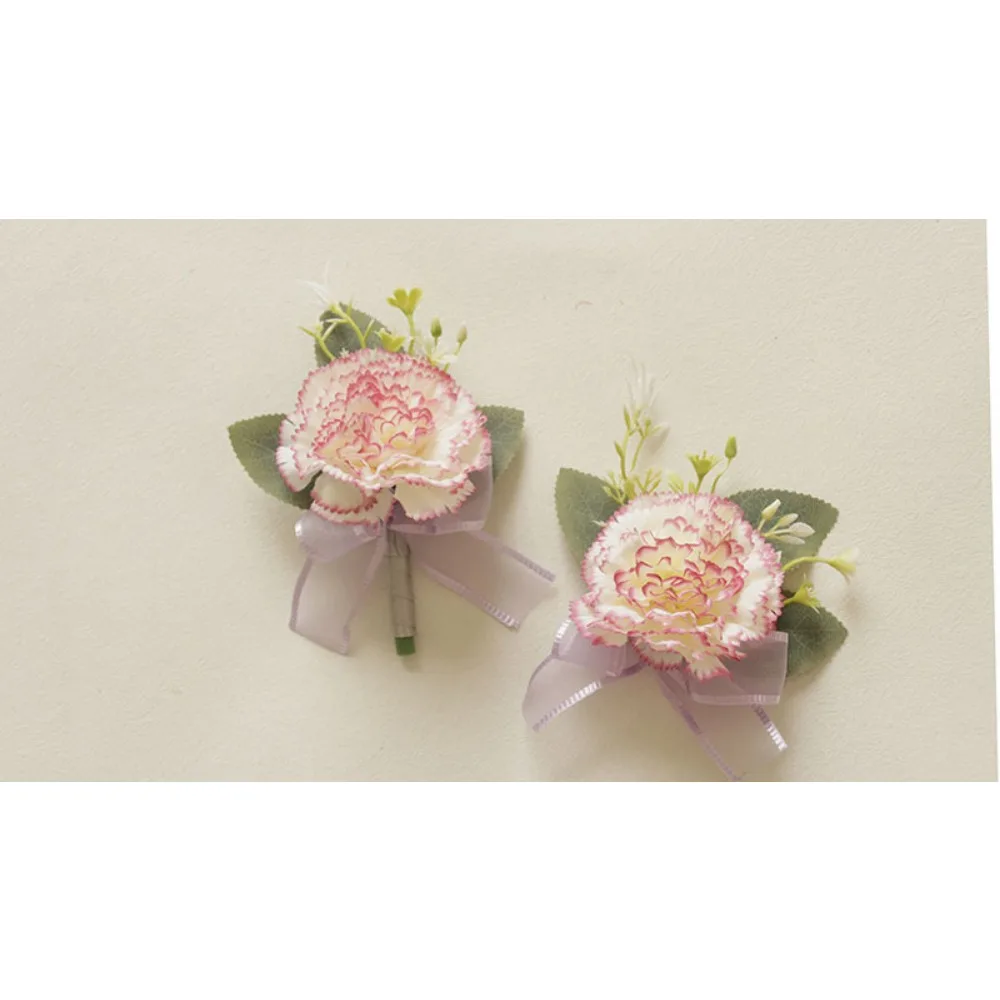 Свадебный корсаж с петлями для самостоятельного свадьбы, выпускного вечера, искусственная гвоздика, свадебные аксессуары для выпускного вечера для украшения невесты