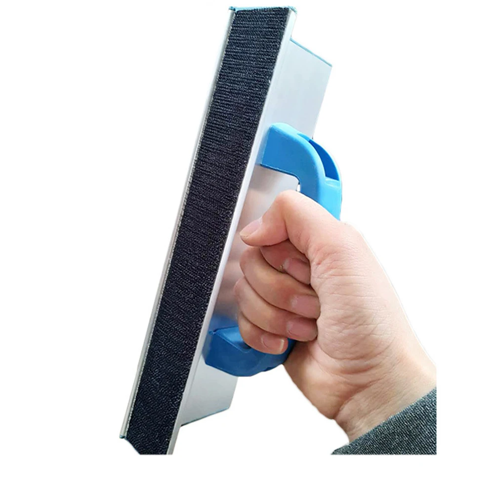

Self Adhesive Sandpaper Holder Right Angle Design Lightweight Aluminum Alloy Ergonomic Grip Wall Drywall Wood Metal Sanding Tool