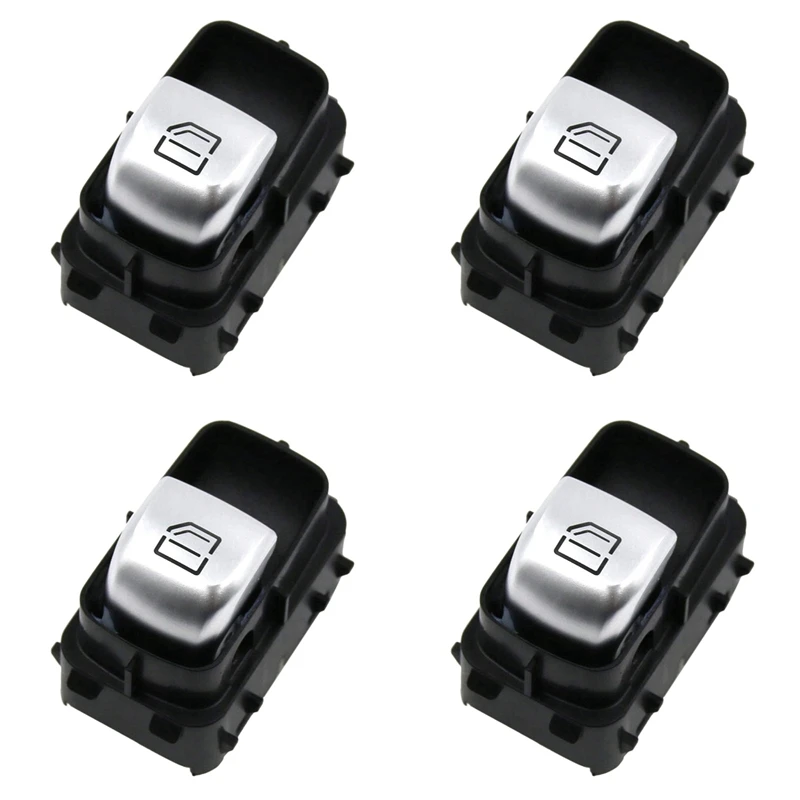 4X Car Right Passenger Door Window Switch For Mercedes-Benz W205 S205 X253 C253 Clase C AMG 2059051513 (Black)