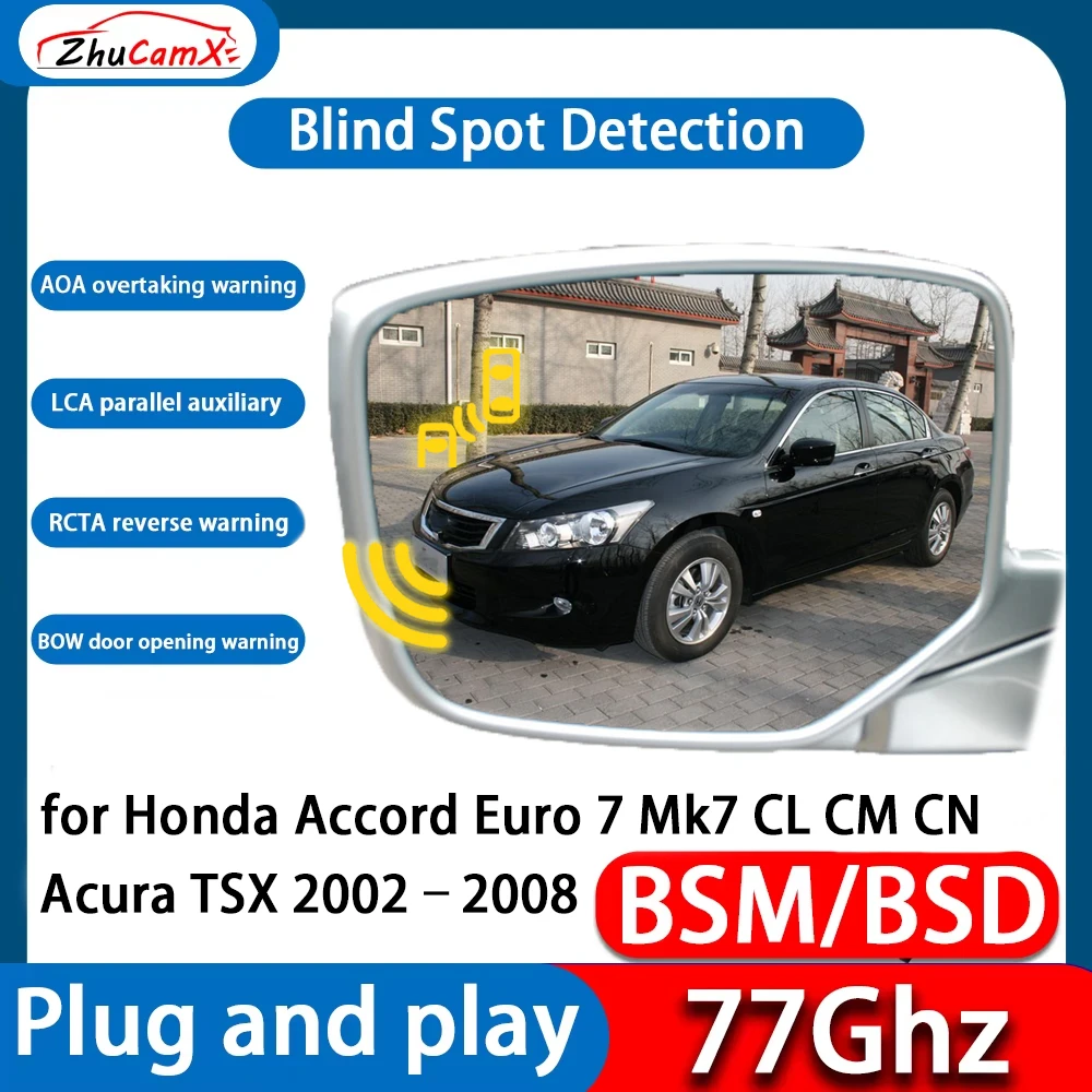 For Honda Accord Euro 7 Mk7 CL CM CN Acura TSX DSM BSD Blind Spot Detection Monitoring Ultrasonic Warning Lane Assist System