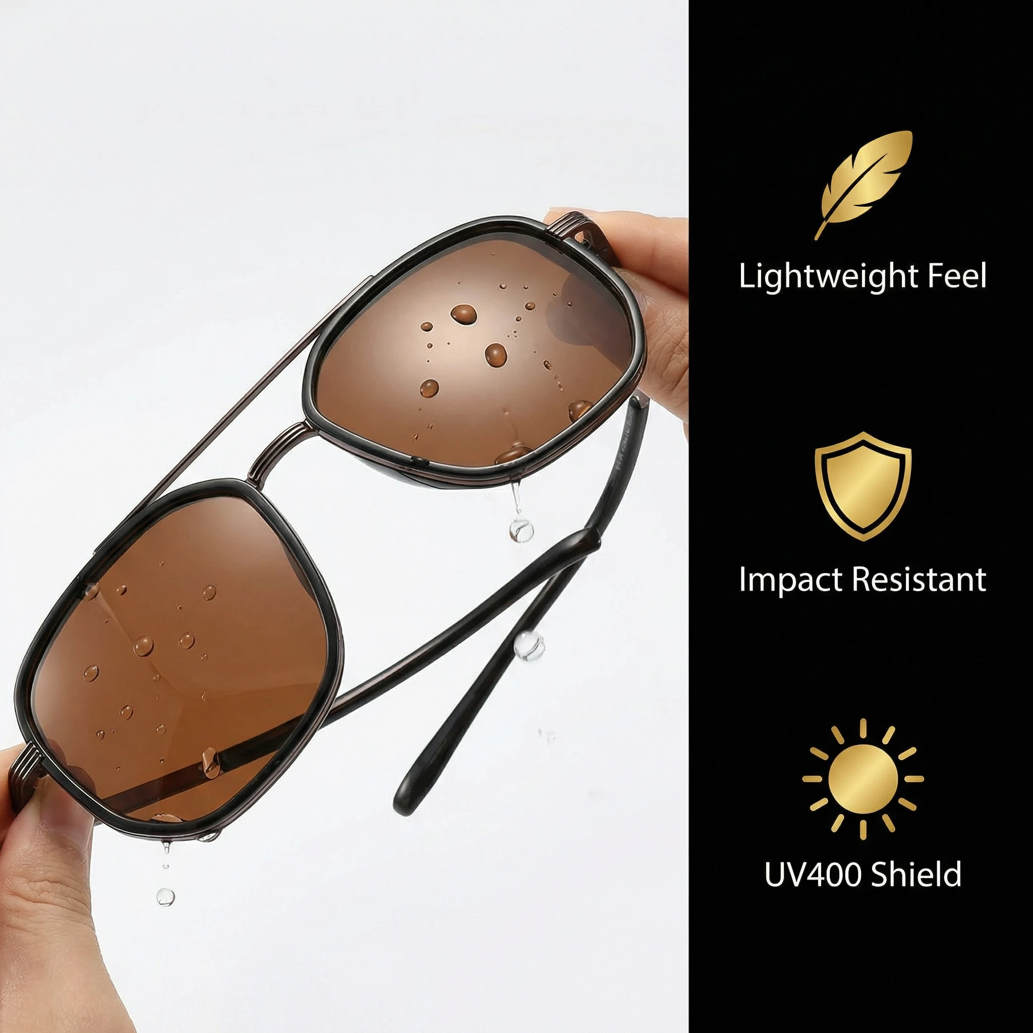 Klassnum Oversized Pilot Sunglasses — product information 3