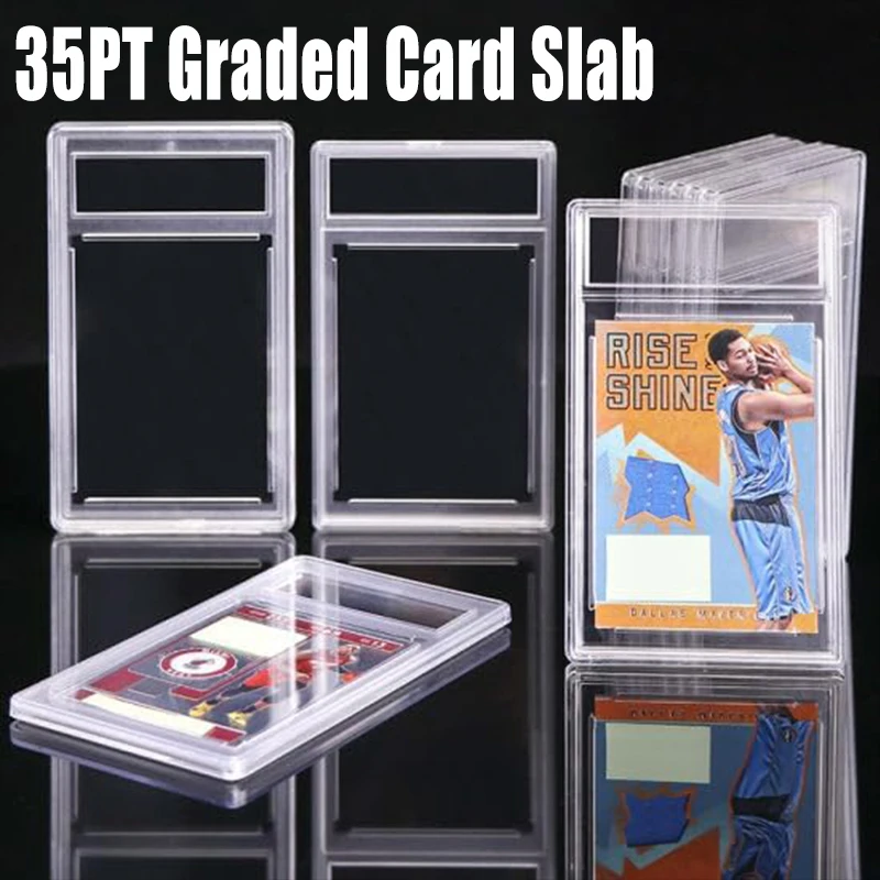 35PT PSA Graded Card Slab with Buckle, Removeable Trading Card Holder, UV Protection