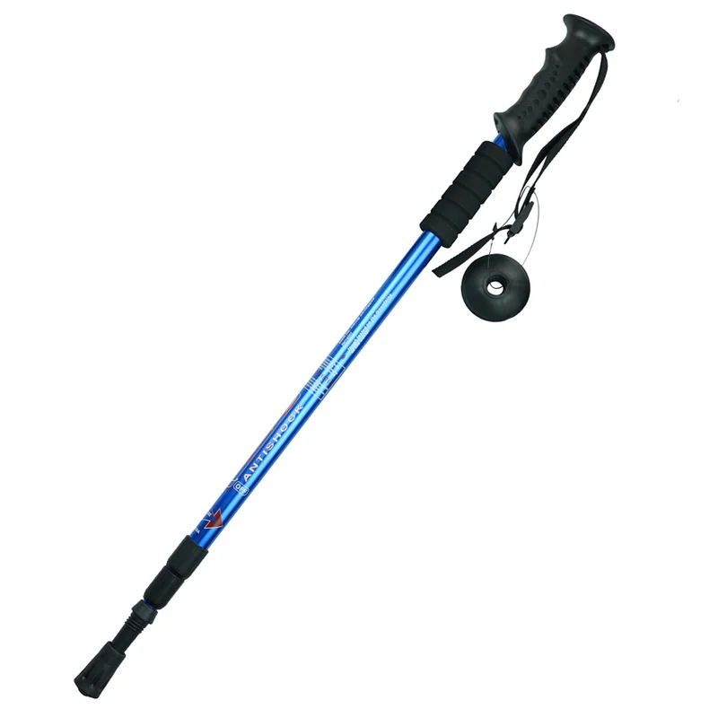 Climbing Ultra-light Adjustable Cane Trekking Pole Camping Hiking 3-Section Directly Handle Walk Mountaineering Walking Stick