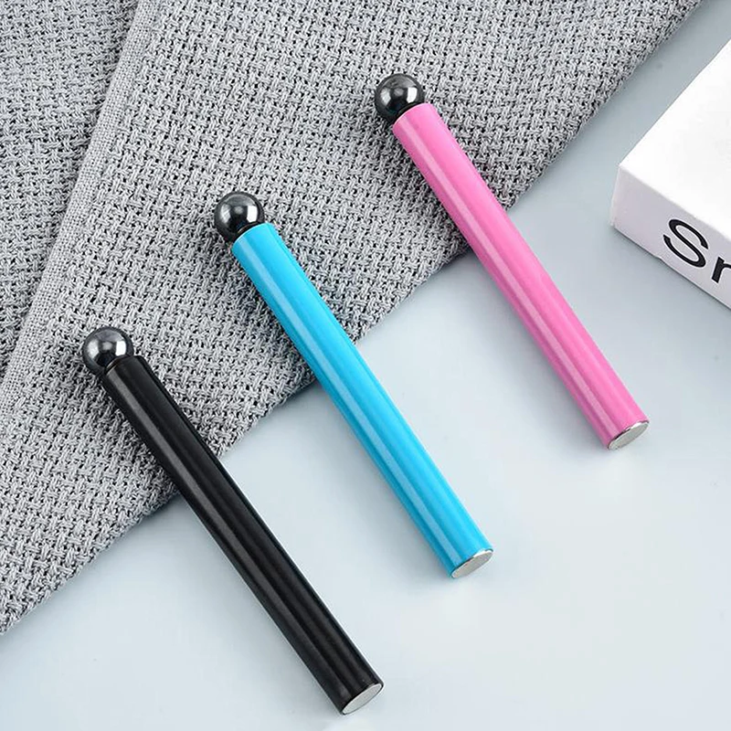 ปากกาแม่เหล็กทำเล็บสองหัว + ลูกเหล็กแม่เหล็กตาแมว แบบถอดได้ ทรงกระบอก สำหรับทำเล็บเจลยูวีแบบฝรั่งเศส 3 มิติ อุปกรณ์ตกแต่งเล็บ