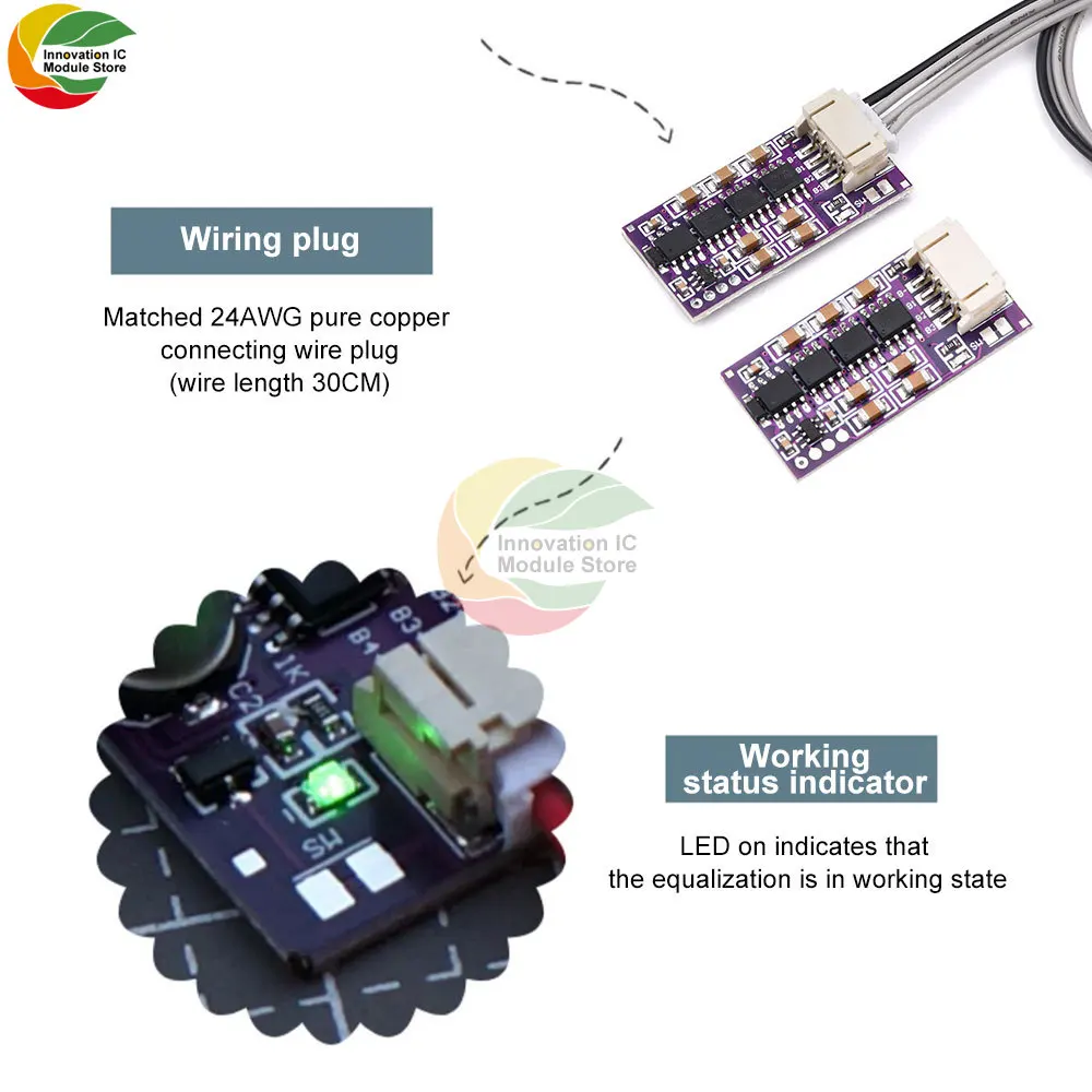 BMS 1.5A 3S 4S 5S 6S 8S 14S 17S 21S Li-ion Lifepo4 LTO Lithium Battery Active Equalizer Balancer Board Balance Capacitor