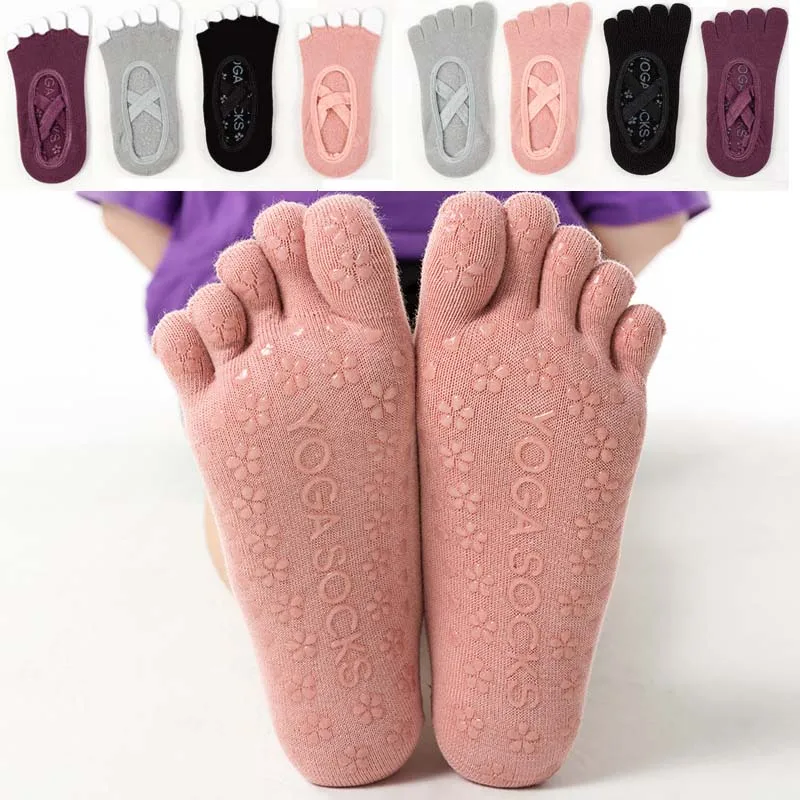 

Women Pairs Yoga 1 Anti-slip Socks Pilates Backless Silicone Non-slip Socks Ladies Breathable Ballet Dance Gym Pilates Socks