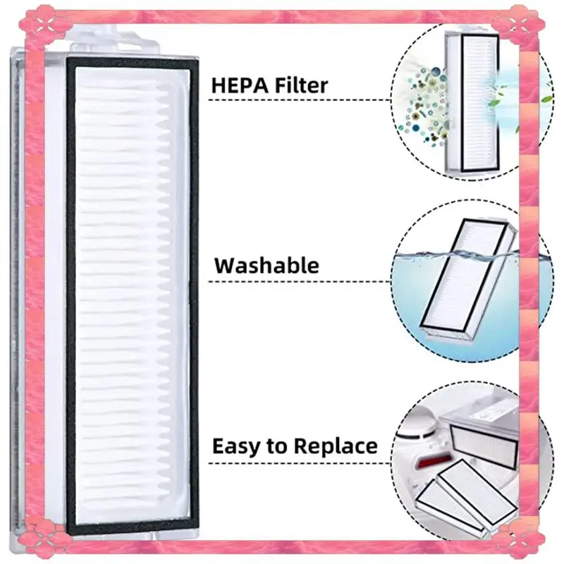 24-Hour Delivery Spare Parts Main Side Brush Hepa Filter Mop Cloth Dust Bag For Xiaomi Roborock Q7 Max,Q7 Max+,Q7 Plus,T8 Vacuum