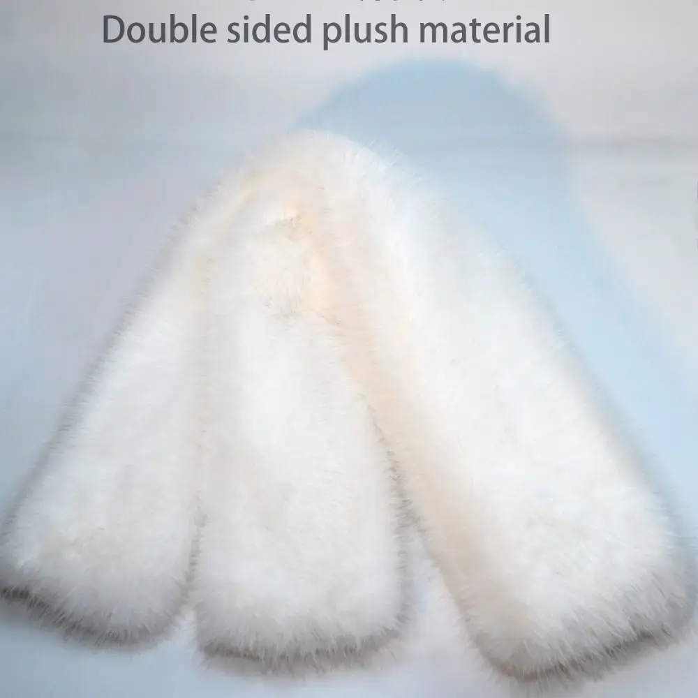 Retro Faux Rabbit Fur Imitation Mink Fur Scarf Thicken Long Scarf Korean Style Warm Fluffy Shawl Outdoor