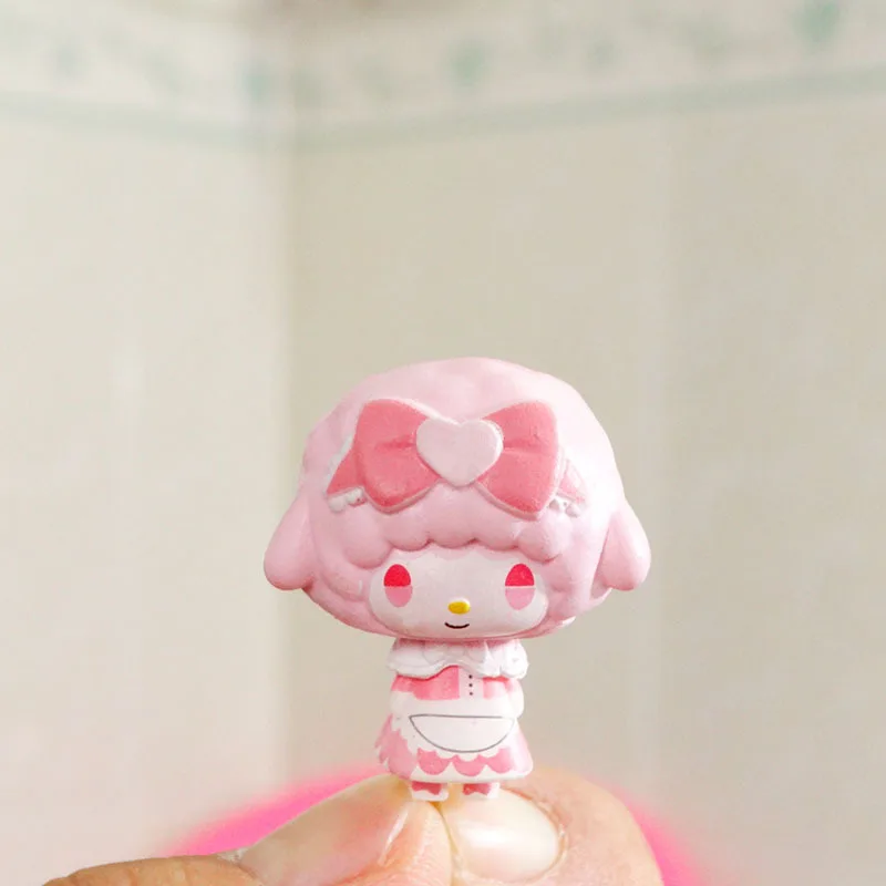 Cartoon Sanrio Piano Lamb Resin Qversion Micro Landscape Decoration Figurine Mobile Phone Case Paster Cake Decoration Model Doll