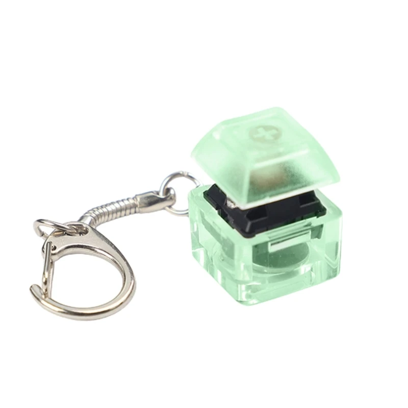 For Gateron Switches Tester Switches Sampler Mechanical Keyboards 1-KeySwitch Testing Tool Translucent Switches Keychain