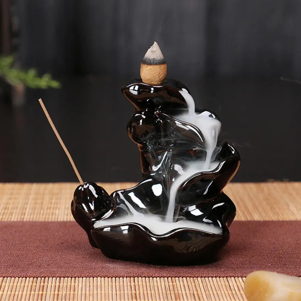 New Arrival Creative Ceramic Waterfall Backflow Incense Burners Holder Censer Diffuser Home Decor Wholesale Dropshipping