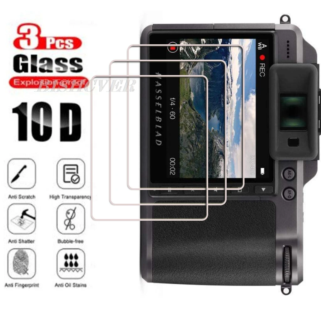 

3 шт. закаленное стекло HD защитная пленка для Hasselblad X2D II 100C Защитная пленка для экрана камеры Защитные аксессуары