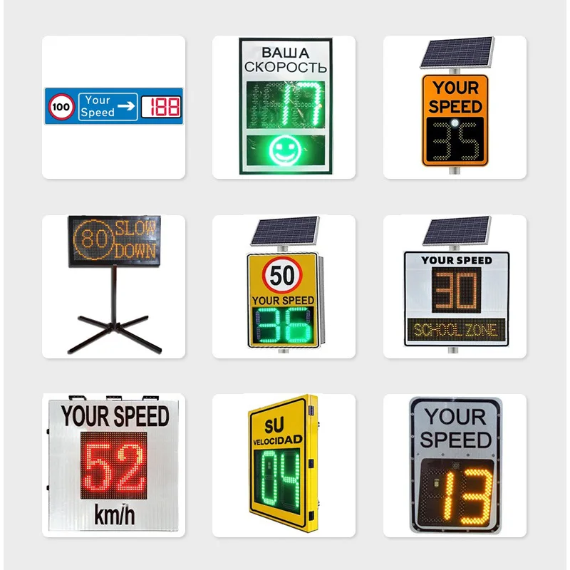 department speed measurement plate real-time display radar speed measurement screen road foreign trade radar speed meter
