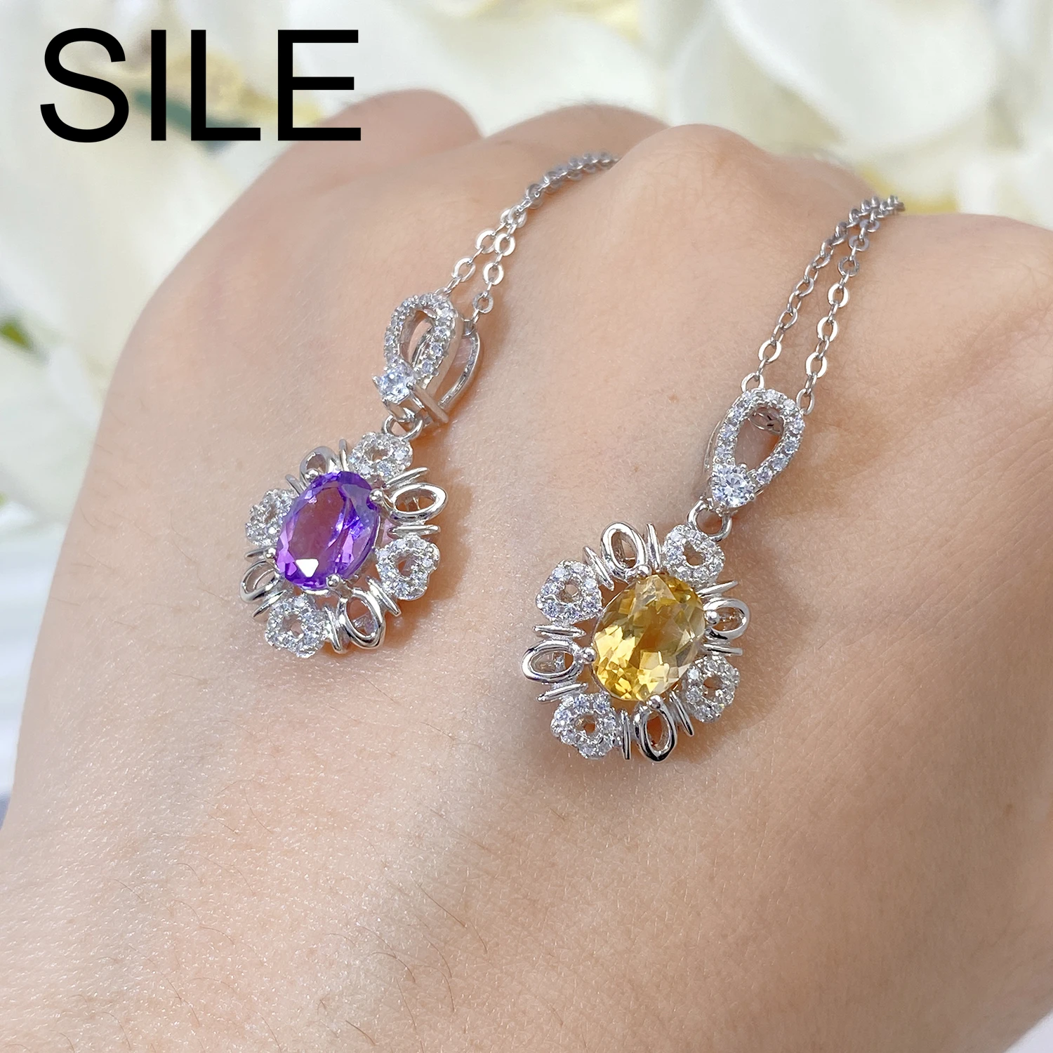 sile-geometric-925-sterling-silver-fine-jewelry-natural-citrine-amethyst-cz-gemstone-pendant-necklaces-clavicle-chains-for-women