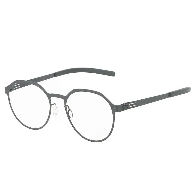 German designer handmade glasses with screw free oval shaped frames for men and women