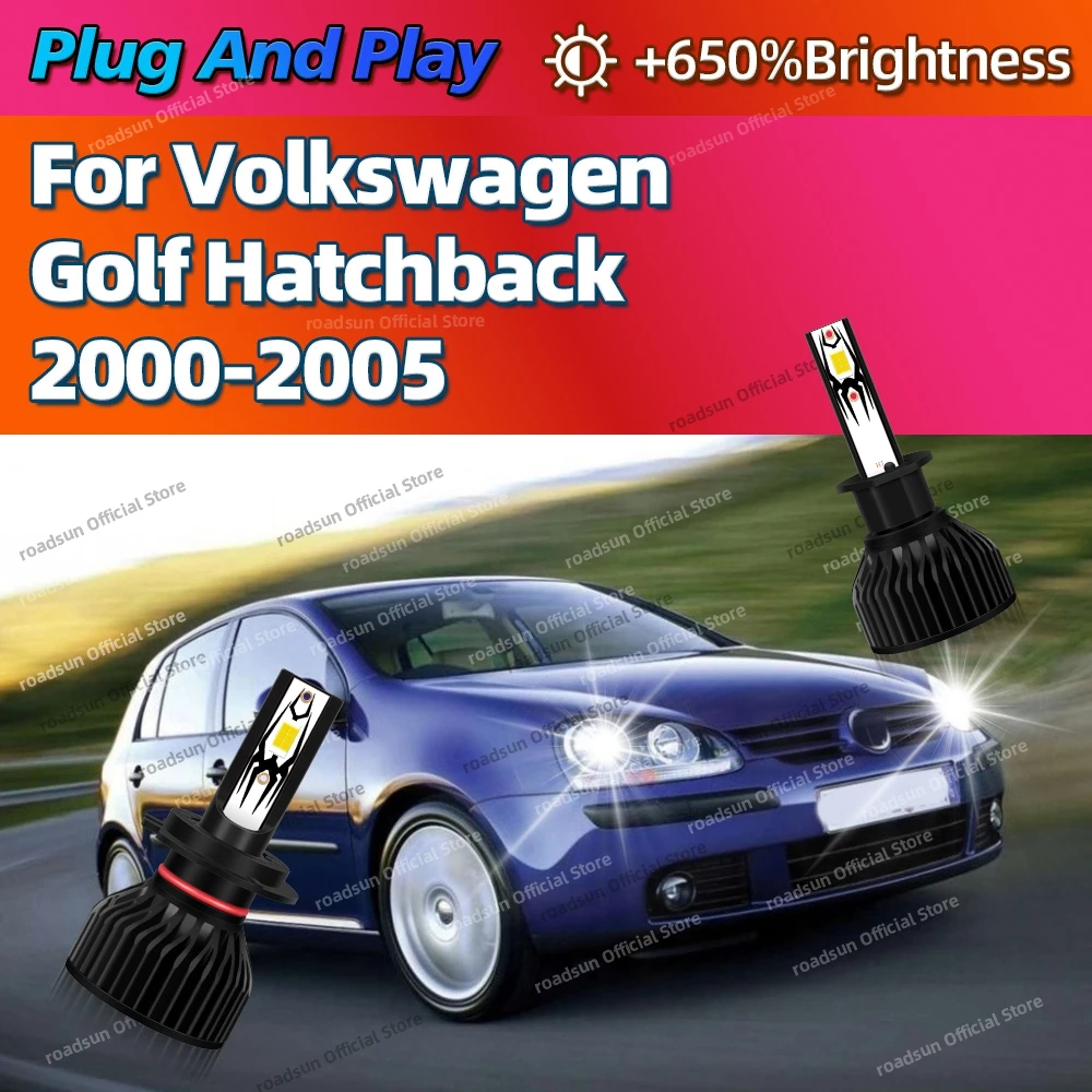 

2/4Pcs LED Canbus Car Headlight Bulbs 180W Auto Lamp For Volkswagen Golf Hatchback 2000 2001 2002 2003 2004 2005