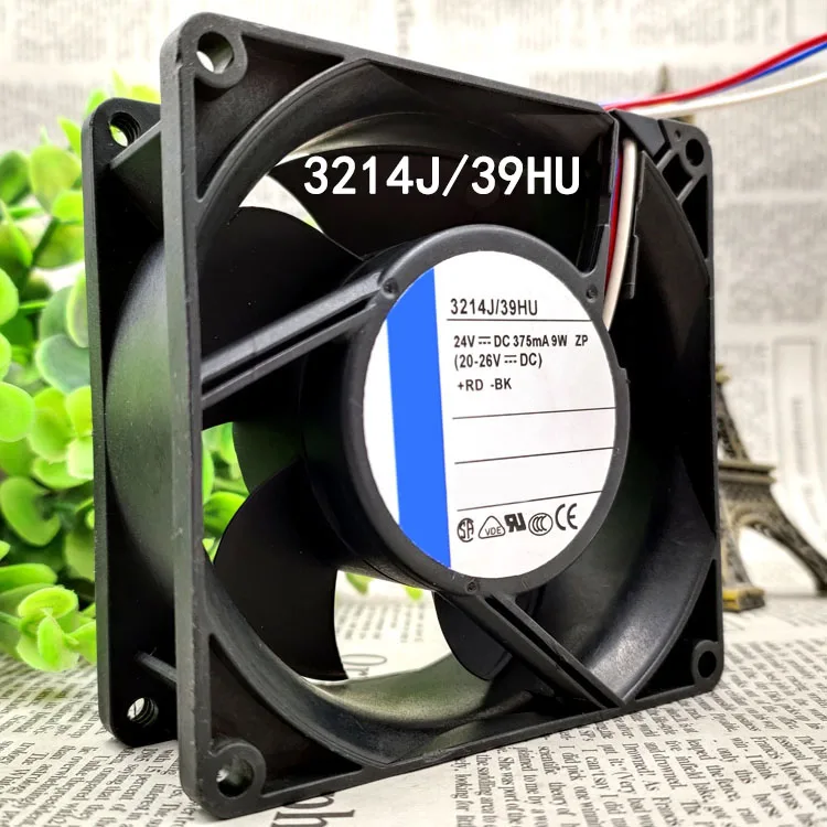 High temperature resistance fan 24V 9W 3214J/39HU frequency converter fan 90X90X38MM 9CM Advanced cooling fan