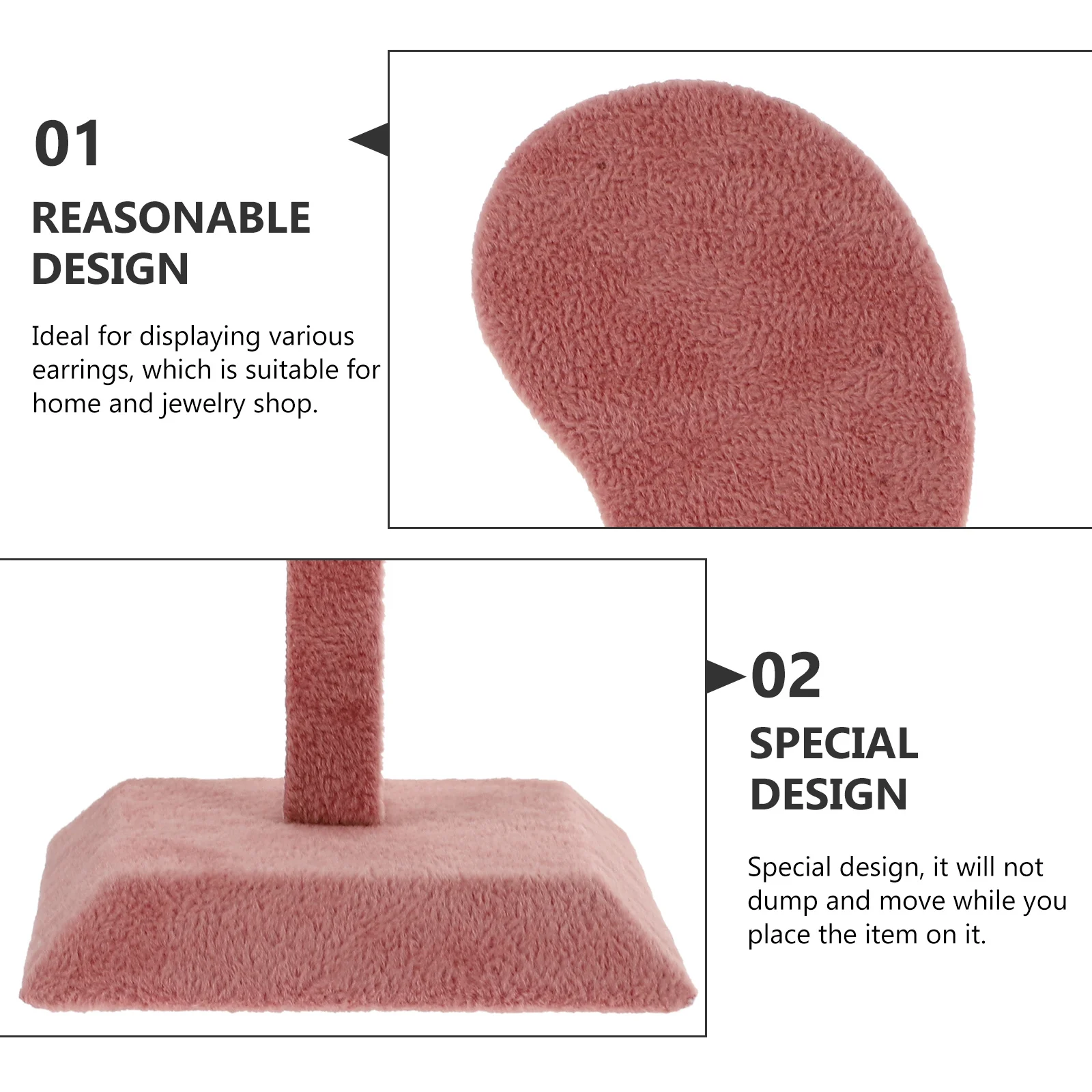 

1 шт., подставка для сережек, устойчивый органайзер в форме ушей без рукавов, ювелирный магазин, домашний декор, реквизит для фотосессии, держатель для сережек