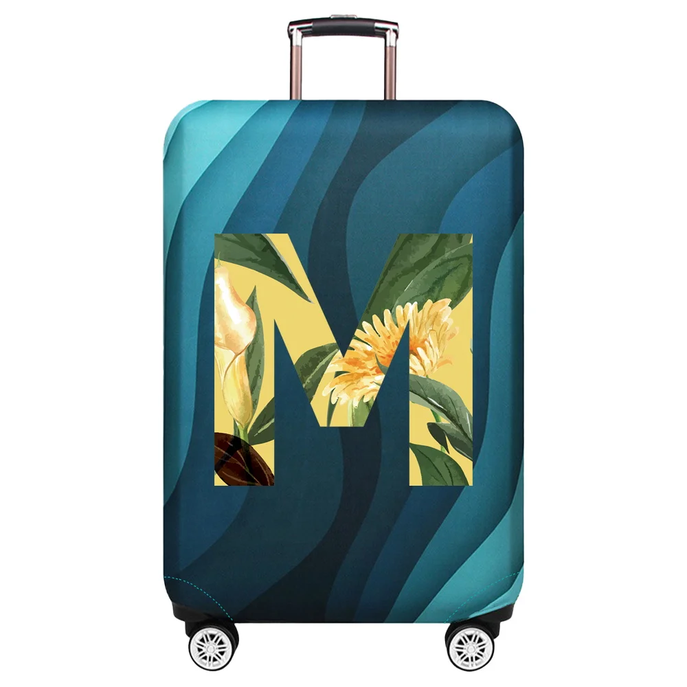 Luggage Cover Stretch Fabric Suitcase Protector Floral Series Travel Baggage Dust Case Cover for18-32 Inch Suitcase Case