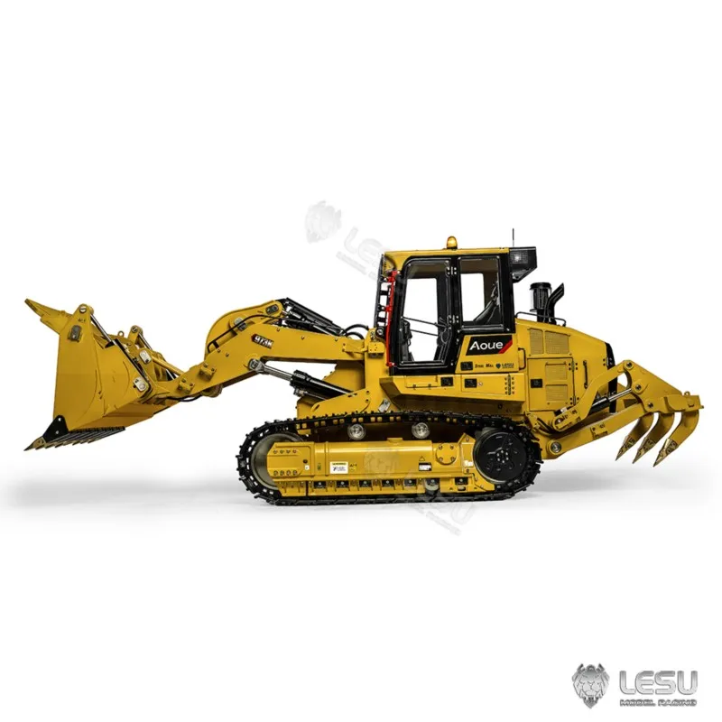 1/14 LESU RC محمل معدني هيدروليكي AOUE 973K الشاحنات رسمت تجميعها نموذج ESC موتور ضوء الصوت التحكم عن بعد سيارات اللعب