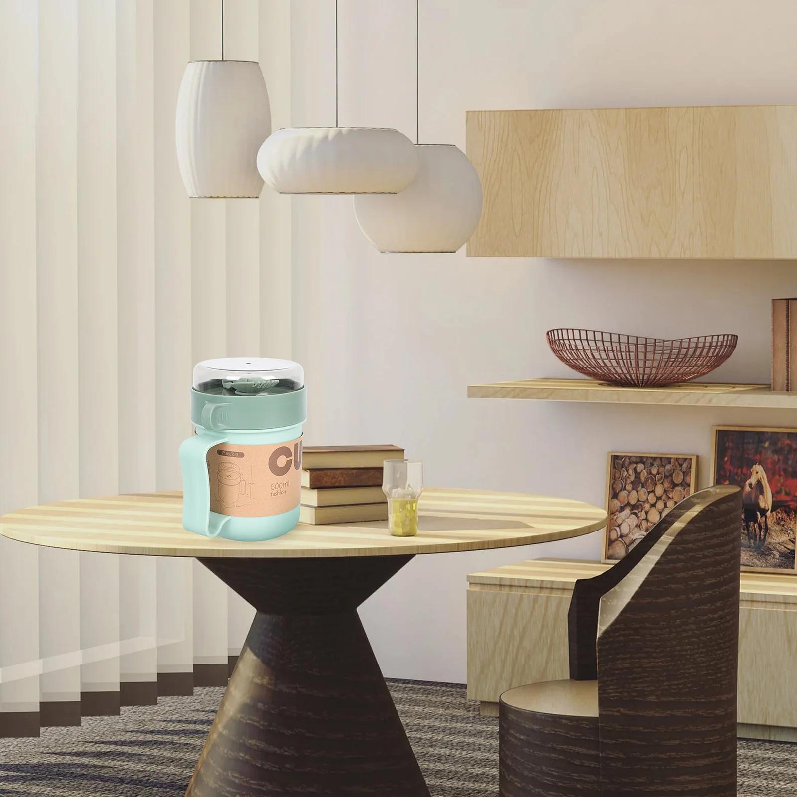 

1 Set Of Insulated Milk With Lid Portable Microwave Container Leak-Proof Food Storage Japanese Breakfast Cup Household