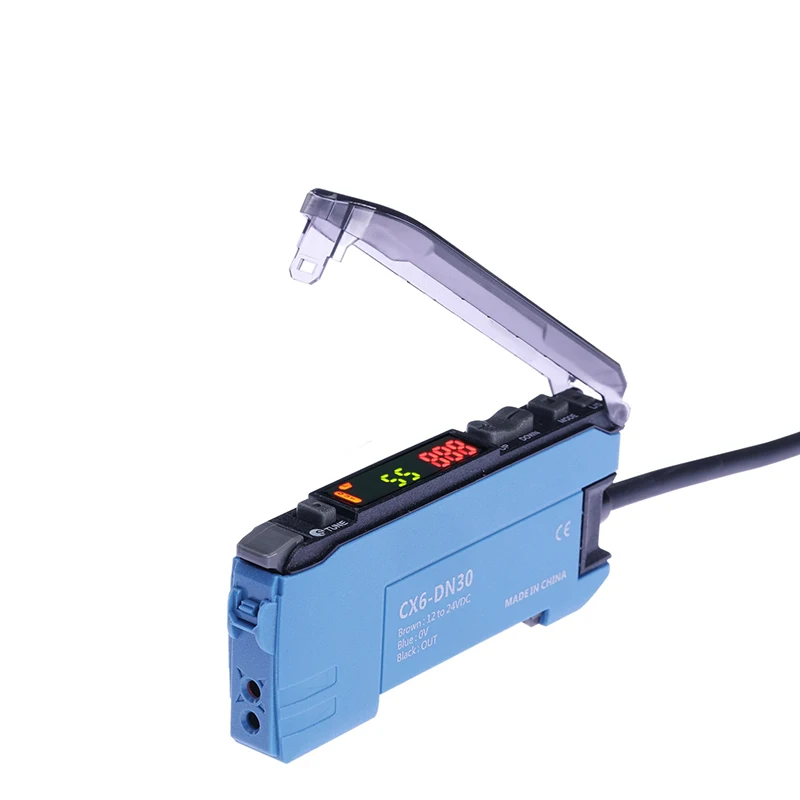 Fiber Optic Sensor Standard Type Counting Area Color Coded Point Control Cx6-Dn30/dp30 Fiber Optic Amplifier