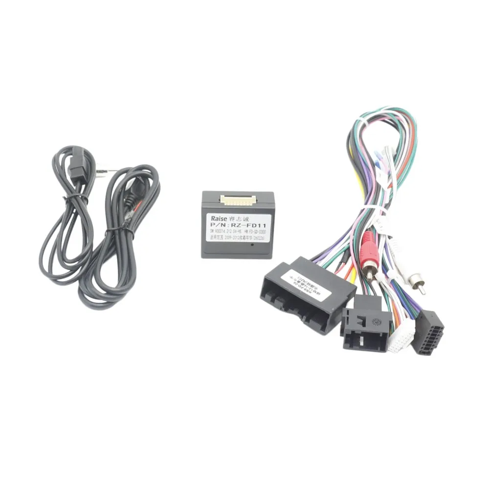 16Pin CANBUS Decoder Harness For Ford Fiesta 2012-2014 Android Radio Adapter Retain SWC & Camera Power Cable Kit