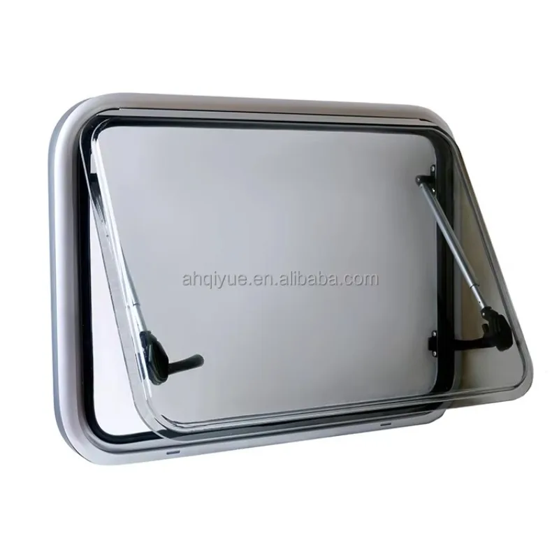 Customizable Thickness Push Out RV Window With Aluminum Frame For Motorhome 1000x500mm