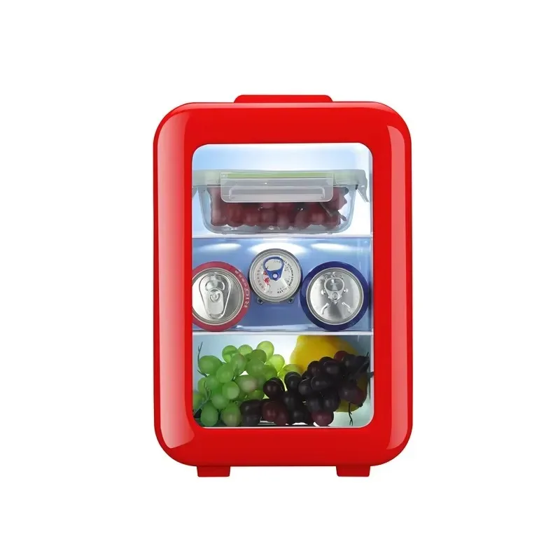 10L Mini Transparent Refrigerator Affordable Small Fridge for Hotel Wholesale Compact Cooling Unit