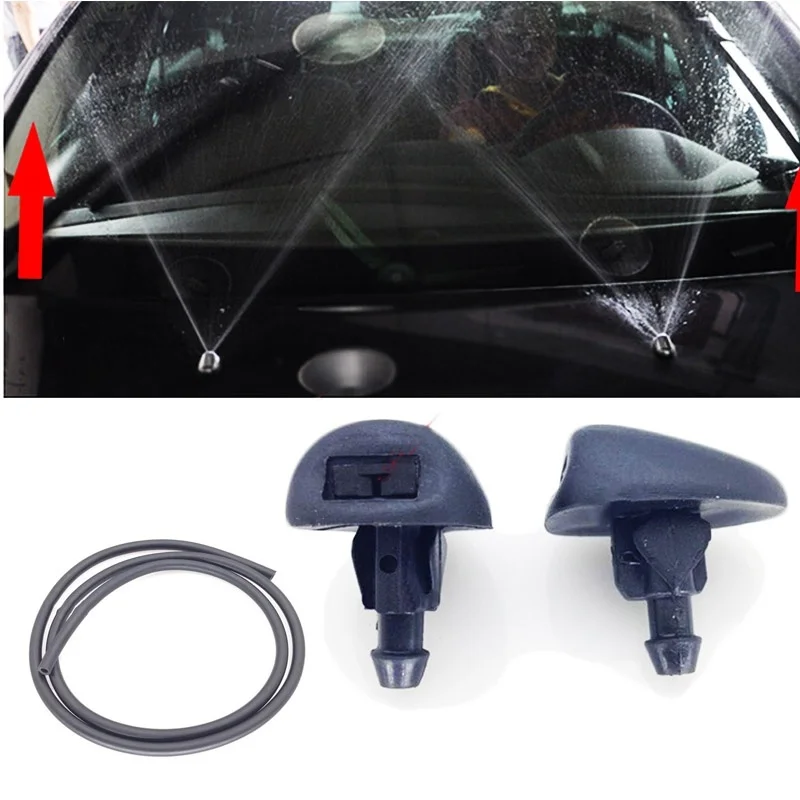 

2pcs/set Fan Shaped Water Spray For Citroen C5 For Peugeot 307 308 408 Head Refires Special Wiper Spray Jet Washer